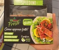 Mängden socker i Spiedini