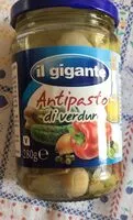Mängden socker i Antipasto di vedure