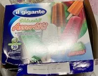 Mängden socker i Ghiaccioli assortiti