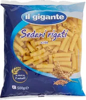 Mängden socker i Sedani rigati n