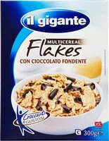 Mängden socker i Multicereal flakes con cioccolato fondente
