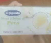 Mängden socker i Succo e polpa di pera