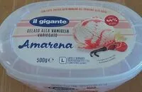 Mängden socker i Gelato variegato amarena