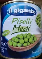 Mängden socker i Piselli medi già cotti