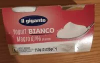 Mängden socker i Yogurt bianco magro 0,1 il Gigante