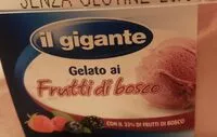 Mängden socker i Gelato ai Frutti di bosco