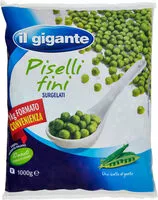 Mängden socker i Piselli fini surgelati