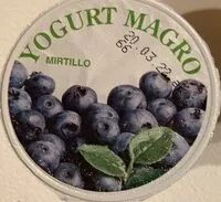 Mängden socker i Yogurt magro mirtillo