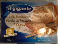 Mängden socker i fette biscottate con farina di frumento integrale