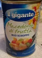 Mängden socker i Macedonia di frutta allo sciroppo