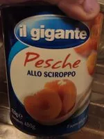 Mängden socker i Pesche sciroppate