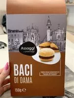 Mängden socker i Baci di dama