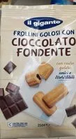 Mängden socker i Frollini golosi con cioccolato fondente
