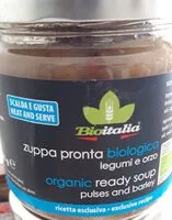 Mängden socker i Zuppa pronta bio legumi e orzo