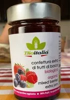 Mängden socker i Confettura extra di frutti di bosco biologica