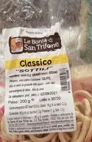 Mängden socker i Classico sottili