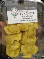 Mängden socker i Funghetti raviolis aux cèpes à la farine de sarrasin
