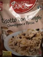 Mängden socker i Risotto con funghi champignon e porcini