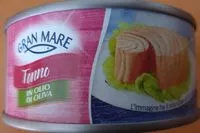 Mängden socker i Tonno in olio di oliva