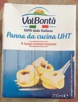 Mängden socker i Panna da cucina UHT