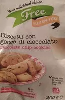 Mängden socker i Biscotti con gocce di cioccolato senza glutine