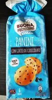 Mängden socker i Panini con gocce di cioccolato