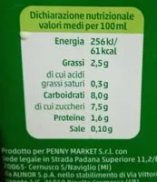 Mängden socker i Avena drink alla mandorla - Avena e Mandorla