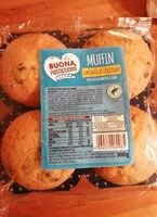 Mängden socker i Muffin con gocce di cioccolato
