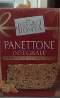 Mängden socker i Panettone integrale con pesca mela e pera candite