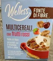 Mängden socker i Multicereali con frutti rossi