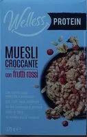Mängden socker i Muesli croccante con frutti rossi