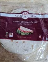 Mängden socker i Piadina romagnola igp alla riminese