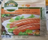 Mängden socker i Wurstel Pollo Tacchino e Suino