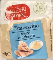 Mängden socker i Tramezzino tonno e maionese