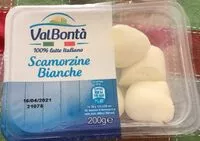 Mängden socker i Scamorzine bianche