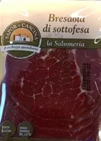 Mängden socker i Bresaola di sottofesa