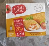 Mängden socker i Crepes mozzarella e pomodoro