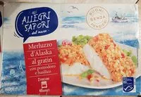 Mängden socker i Merluzzo d'alaska al gratin con pomodoro e basilico