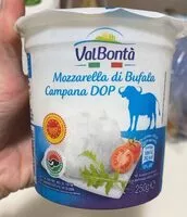Mängden socker i Mozzarella di bufala campana