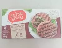 Mängden socker i Hamdurger di carne bovina