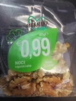 Mängden socker i Noci sgusciate