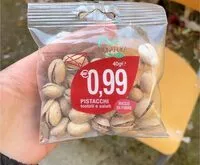 Mängden socker i Pistacchi tostati e salati