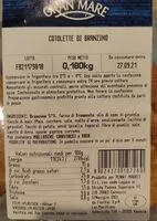 Mängden socker i Cotolette di branzino