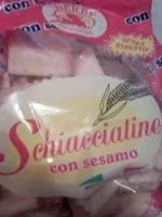 Mängden socker i Schiacciatinr con sesamo