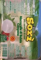 Mängden socker i Mozzarella di bufala campana