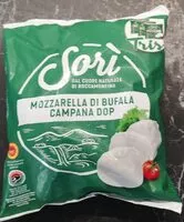 Mängden socker i Mozzarella di bufala