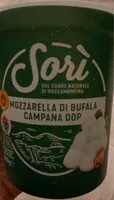 Mängden socker i Mozzarella di bufala campana DOP