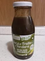 Mängden socker i Sorsi di frutta e verdura