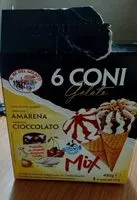 Mängden socker i 6 coni gelato mix