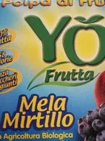 Mängden socker i Polpa di frutta mela mirtillo